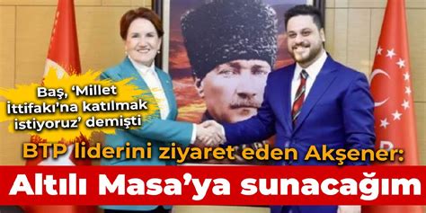 Ak Ener Ve Btp Genel Ba Kan H Seyin Ba Ziyaret Etti