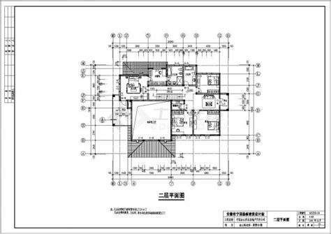 某地区三层带坡屋顶别墅建筑设计施工图别墅建筑土木在线