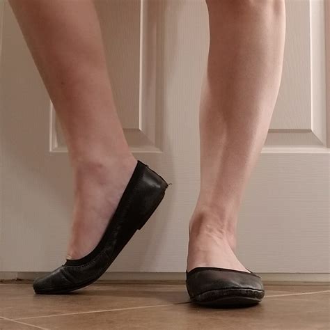 Well Worn Black Ballet Flats