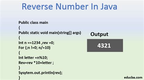 Reverse Number In Java Alternative Ways Of Finding Reverse Number