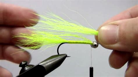 Fly Tying Streamer Chartreuse Minnow Youtube