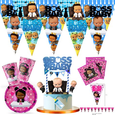 Sztuk Partia Boss Baby Cake Topper Urodziny Baby Boss Theme Party