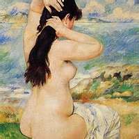 Renoir Nude Fixing Her Hair 1885 PinterestLarge PICRYL Public