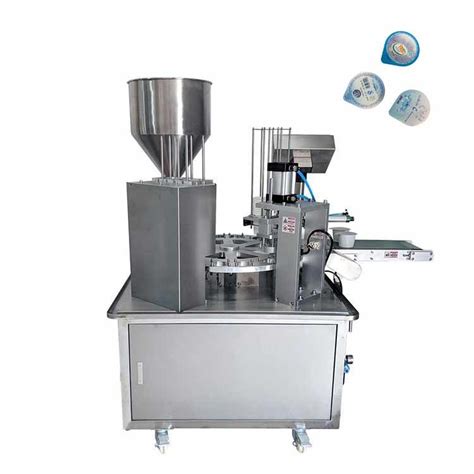 Automatic Rotary One Cup Output Filling Sealing Machine For Yogurt