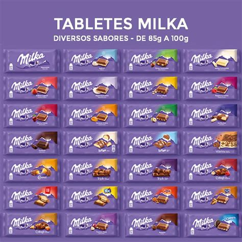 Tablete De Chocolate Milka G A G Diversos Sabores Importado