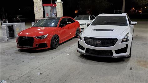 Audi Rs Fbo E Vs Cadillac Cts V Bolt Ons Ms Youtube