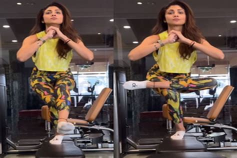 Actress Shilpa Shetty Gave Fitness Mantra Was Seen Doing One Leg Squat