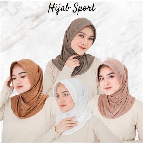 BERGO HAMIDAH SPORT ORI HIJAB OLAH RAGA BERGO SPORT PET BORDIL BERGO