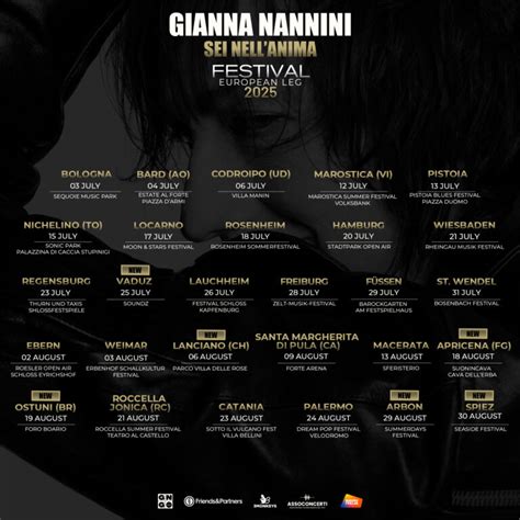 Sei Nellanima Tour Gianna Nannini