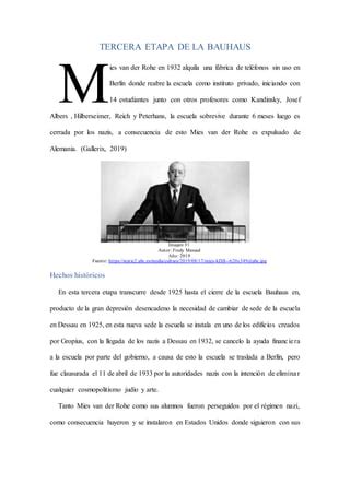 Tercera Etapa De La Bauhaus Pdf