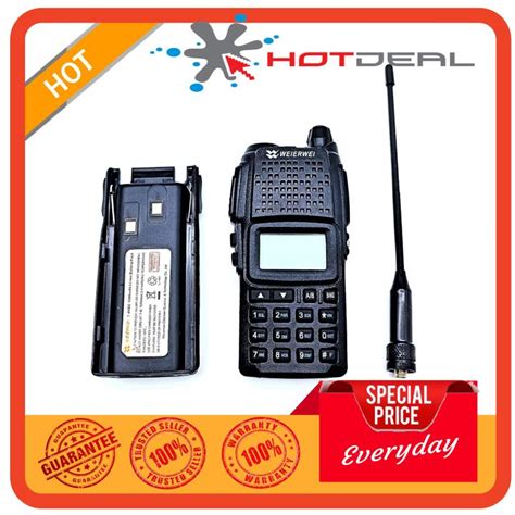 Walkie Talkie Weierwei Vev V Dual Band Lazada