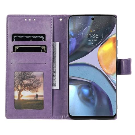 Skalo Motorola Moto G Mandala Flip Cover Lilla Purple Purple