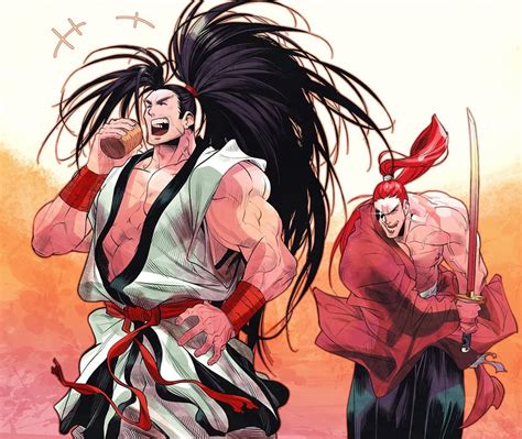 Haoumaru And Kibagami Genjuro Samurai Spirits Drawn By Dreadful Alibi