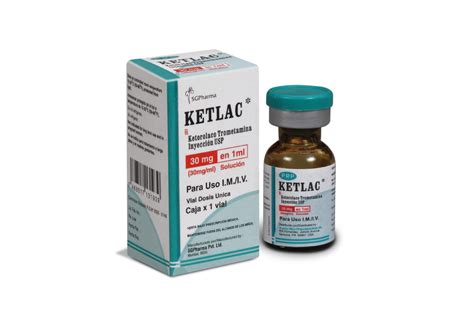 Ketlac Ketorolac Tromethamine Injection Usp Sgpharma