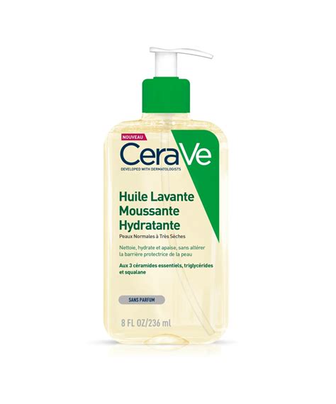 CeraVe Huile Lavante Moussante Hydratante Peau Très Sèc