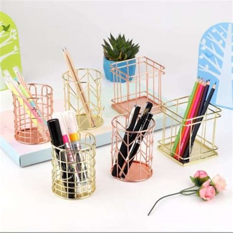 Jual Wire Pen Holder Office Stationery Pencil Stand Tempat Alat Tulis