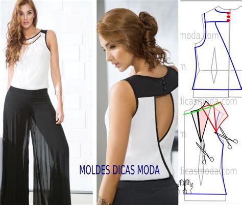 Molde De Blusa 51 Moldes Dicas Moda