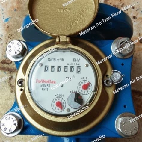 Jual Meteran Air Water Meter POWOGAZ 2 Inch DN50mm Type MWN50 PN16 50C