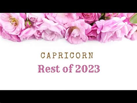 CAPRICORN Makar Rashi Rest Of 2023general Hindi Tarot Reading