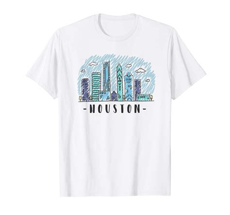 Houston Skyline T Shirt | Teevimy