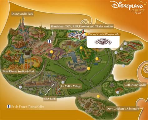 Disneyland Paris Area Map