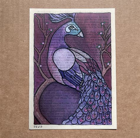 Fine Art & Collectibles :: Art Prints :: Purple Peacock 5 x 7 Art Print