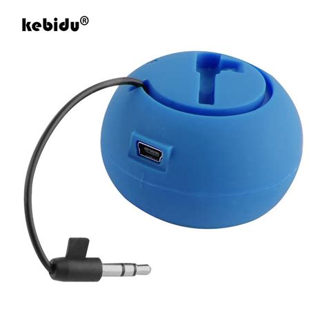 Kebidu Speaker Music Player Stereo 3 5mm Jack Hamburg Type Telescopic