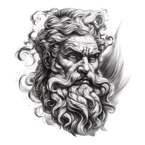 God tattoo design | Zeus tattoo, Greek tattoos, Poseidon tattoo