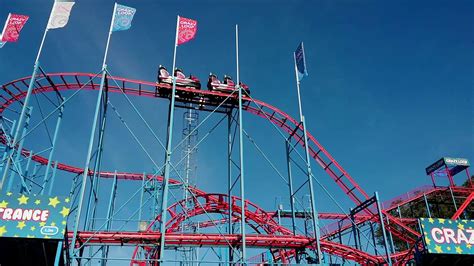 Roller Coasters At Brean Theme Park Somerset Youtube