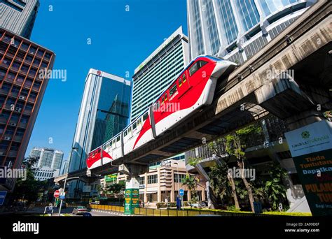 monorail kuala lumpur  res stock photography  images alamy