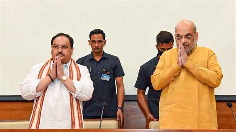 Amit Shah JP Nadda In Kolkata To Discuss 2024 Lok Sabha Polls Strategy