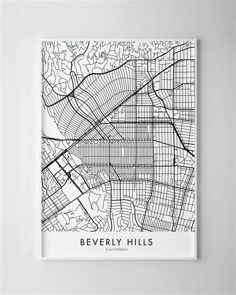 Beverly Hills Map Print - Chelsea Chelsea