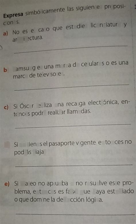 Expresa Simb Licamente L Descubre C Mo Resolverlo En Qanda