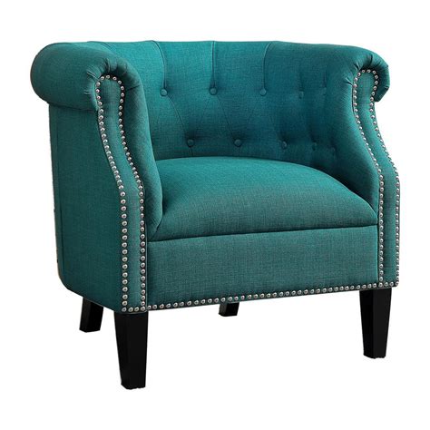 Fabric Accent Chair, Teal - Walmart.com - Walmart.com