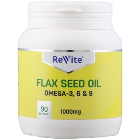 Revite Flax Seed 1g 90 Softgel Capsules Cura Pharm