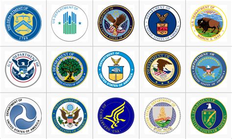 File:Us 15 departments seals together.png - Wikimedia Commons