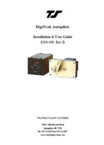 BendixKing DigiTrak Autopilots Installation User Guide