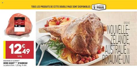 Promo Demi Gigot D Agneau Boucherie St Cl Ment Chez Aldi Icatalogue Fr