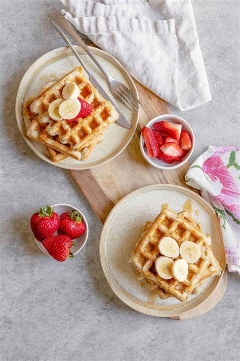 Vegan Sourdough Waffles - Delish Knowledge