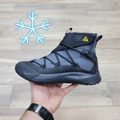 Мужские и подростковые кроссовки Найк Nike Acg Air Terra Antarktik Gray с мехом в