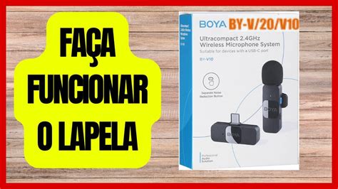 Como Usar Microfone De Lapela No Celular Boya V E V Youtube