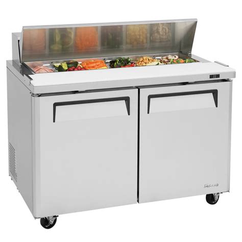 Turbo Air Mst 48 N M3 Series 48 2 Door Stainless Steel Refrigerated Sandwich Prep Table