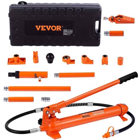 VEVOR 10 Ton Porta Power Hydraulic Jack Kit 22046 Lbs Load Body Repair