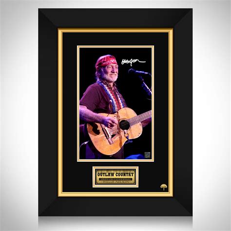 Willie Nelson Photo Limited Signature Edition Custom Frame | RARE-T