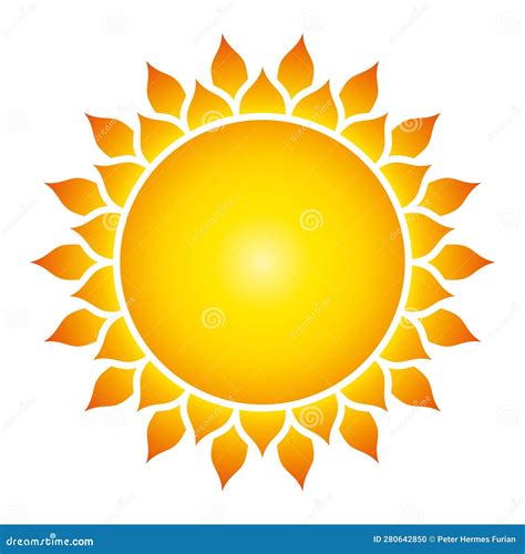 Sun Symbol And Solar Disk With Thirty Six Flames Sacred Geometry Stock