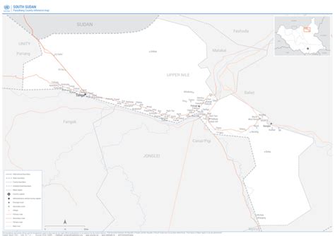 South Sudan Panyikang County Reference Map As Of March 2020 Ocha