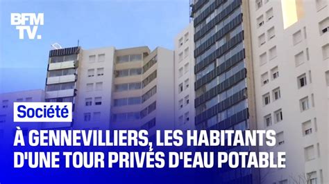 À Gennevilliers les habitants d une tour sont privés d eau potable