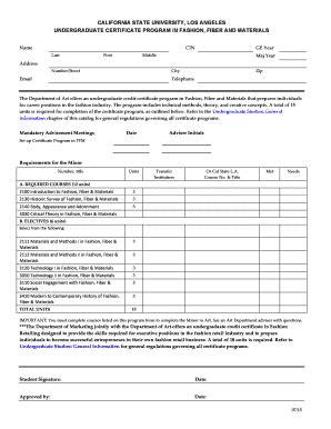 Fillable Online CERT FFM Program Worksheet Semesters Doc Fax Email