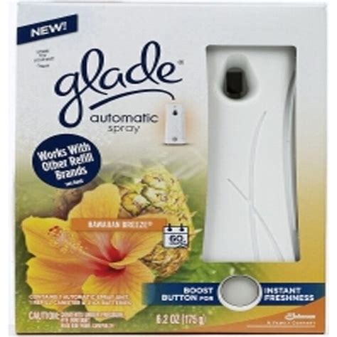 Glade 62 Oz Hawaiian Breeze Automatic Air Freshener Spray Starter Kit