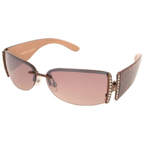 Buy Foster Grant Gradient Rectangular Women S Sunglasses Foster Grant Irina 200 Ind 57 Brown